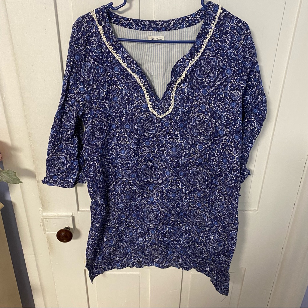 Lucky Brand Blue Tunic
